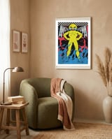 The Man Who Laughs framed in a tender room thumbnail