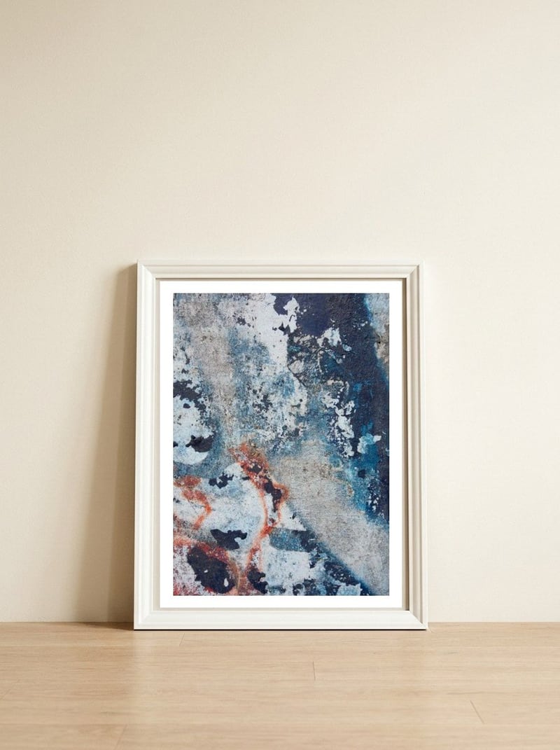 Channel — framed, leaning against the wall