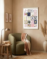 Ethnic Art framed in a tender room thumbnail