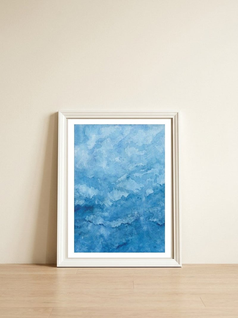 Irenic #4 — framed, leaning against the wall