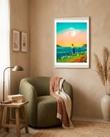 Woman With Birds  framed in a tender room thumbnail