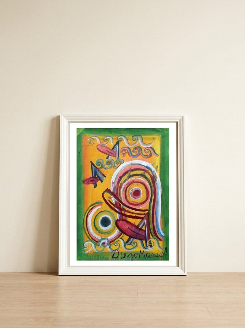 Formas En El Espacio 21 — framed, leaning against the wall