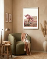 Boho Joshua Tree Cactus framed in a tender room thumbnail