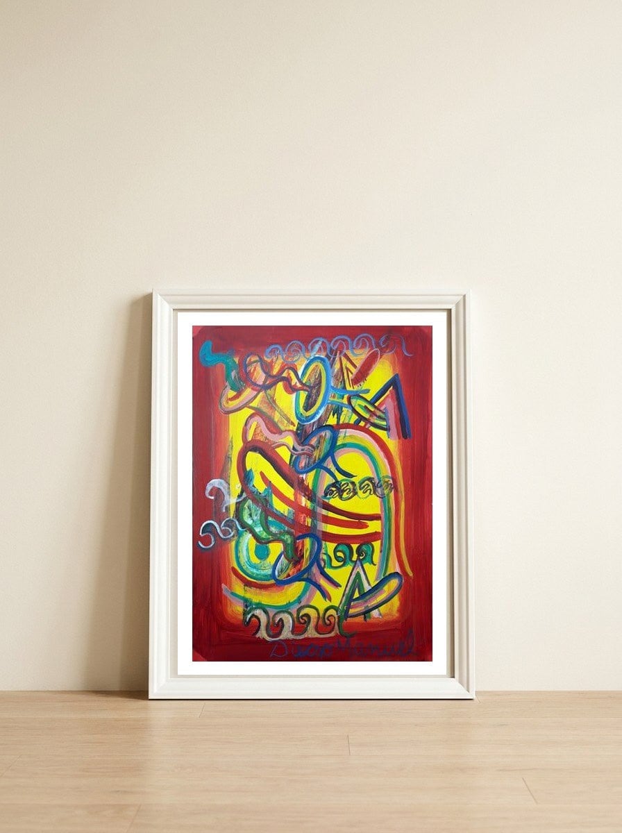 Formas En El Espacio 29 — framed, leaning against the wall