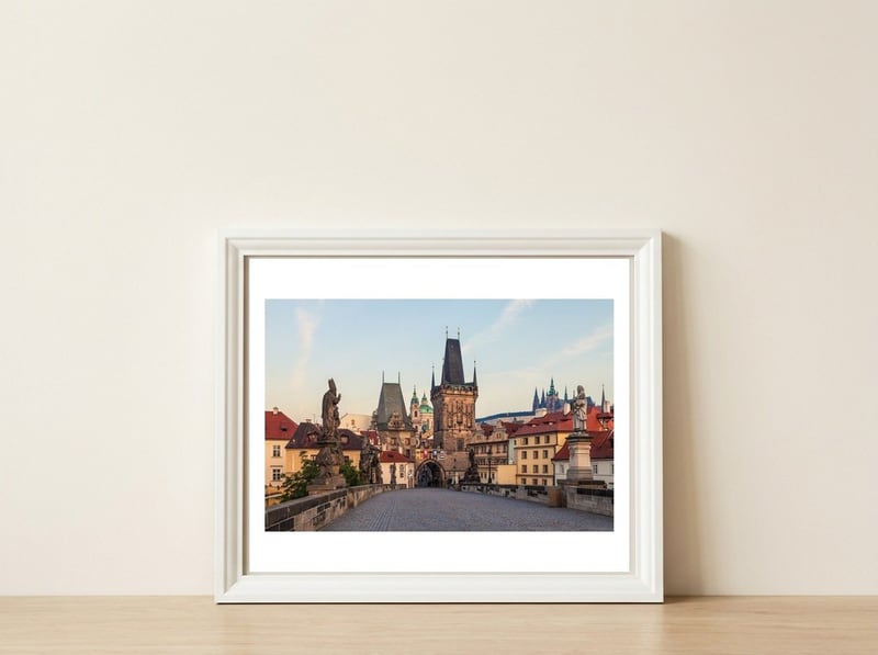 PRAGUE 06 — framed, leaning against the wall