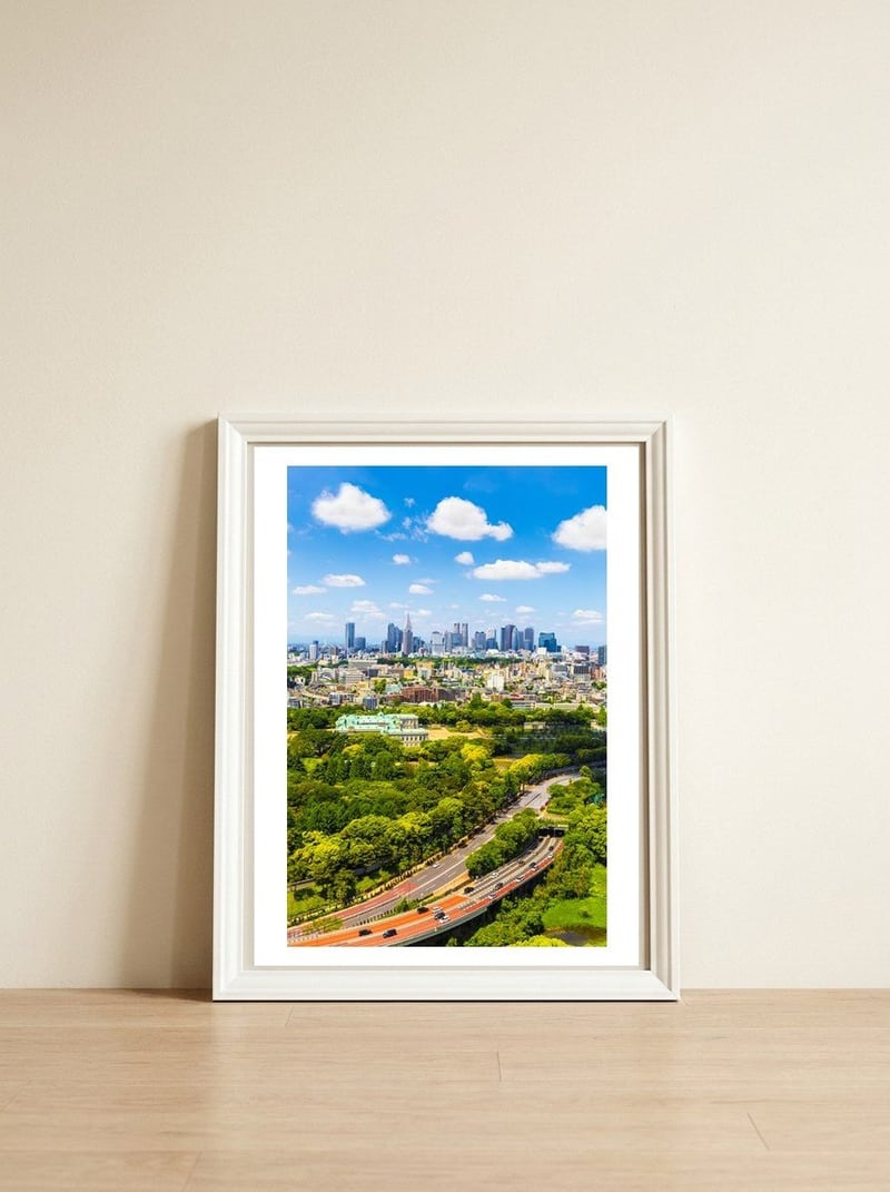 TOKYO 22 — framed, leaning against the wall