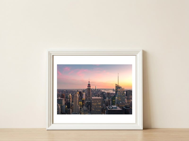 NEW YORK CITY 17 — framed, leaning against the wall