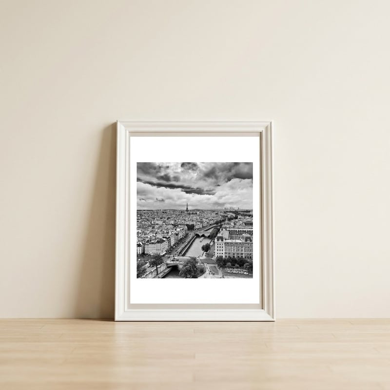PARIS 01 — framed, leaning against the wall