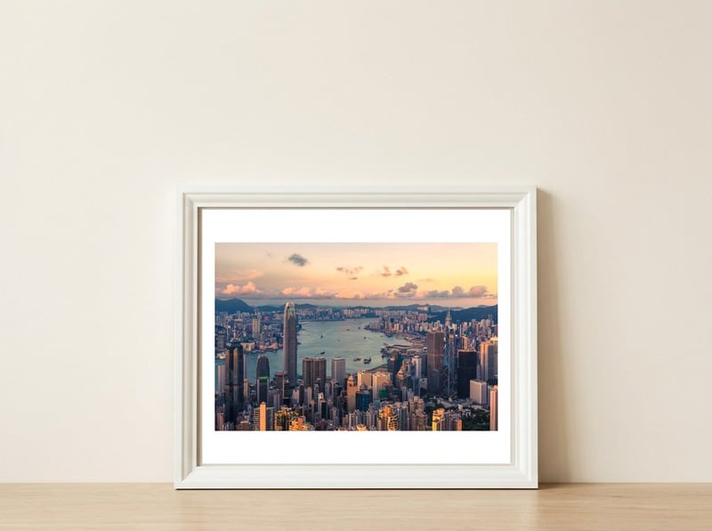 HONG KONG 19 — framed, leaning against the wall
