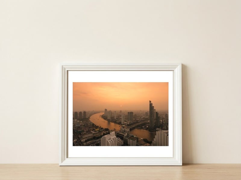BANGKOK 01 — framed, leaning against the wall