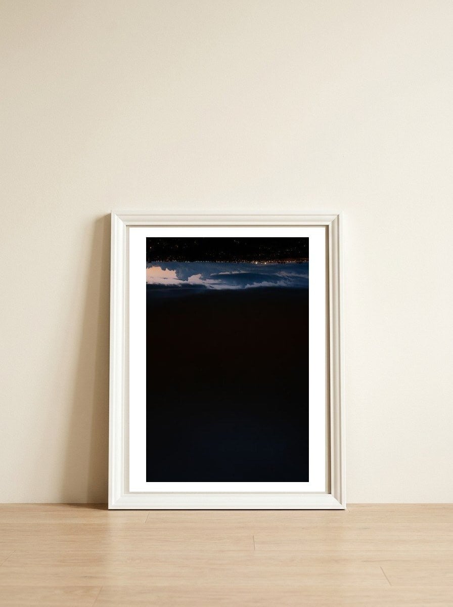 Sky #3 — framed, leaning against the wall