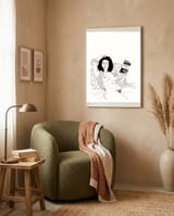 Book Lover III framed in a tender room thumbnail
