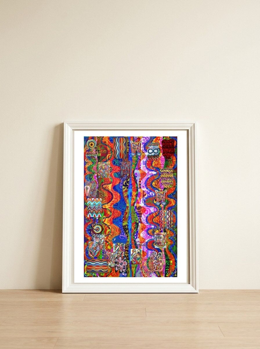 New Graffiti2022 298 — framed, leaning against the wall