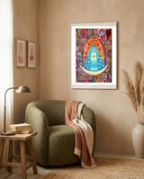 New Graffiti2022 Virgen De Lujan framed in a tender room thumbnail