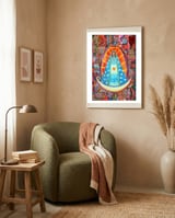 New Graffiti2022 Virgen De Lujan 2 framed in a tender room thumbnail