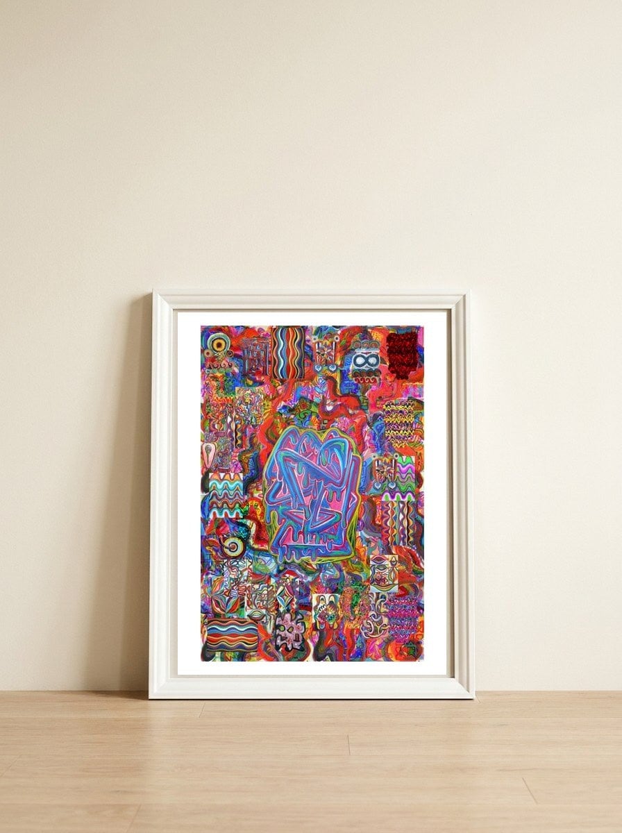 New Graffiti2022 324 — framed, leaning against the wall