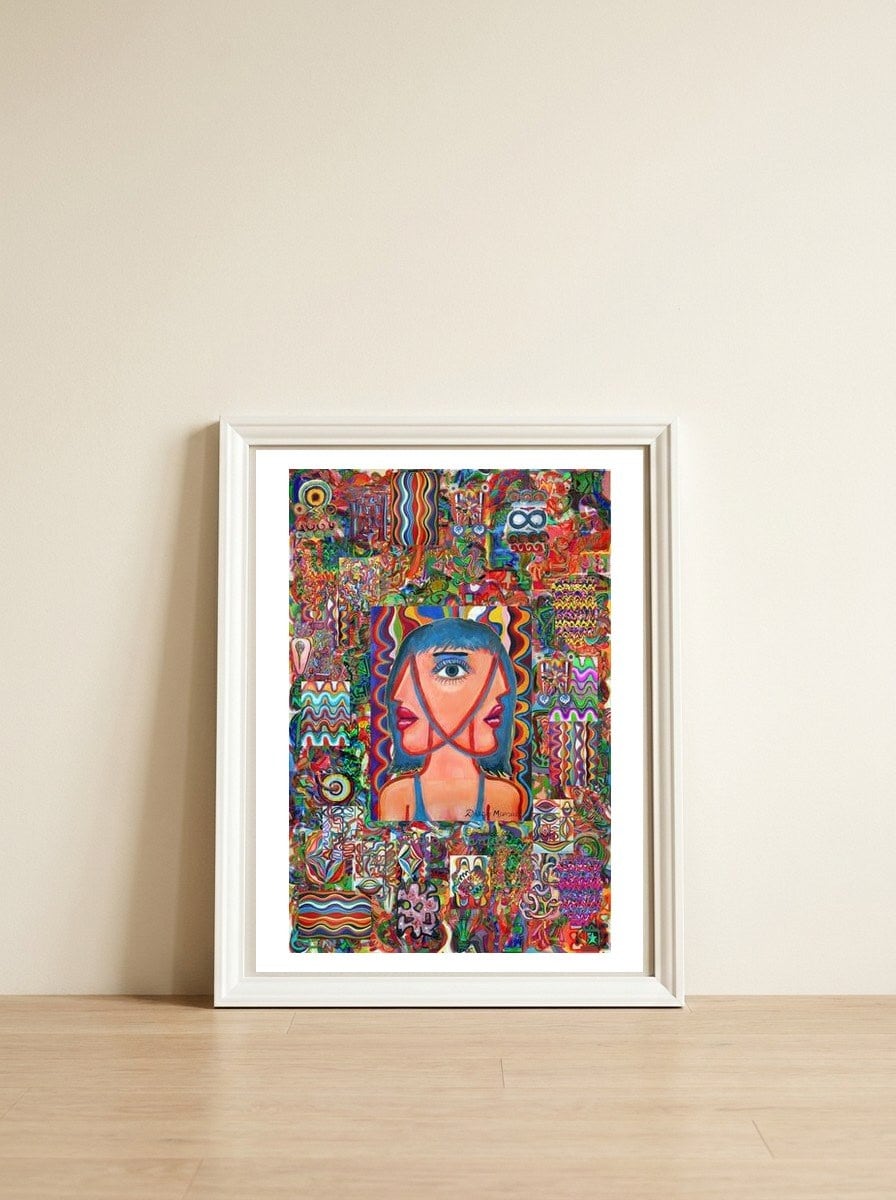 New Graffiti2022 353 — framed, leaning against the wall