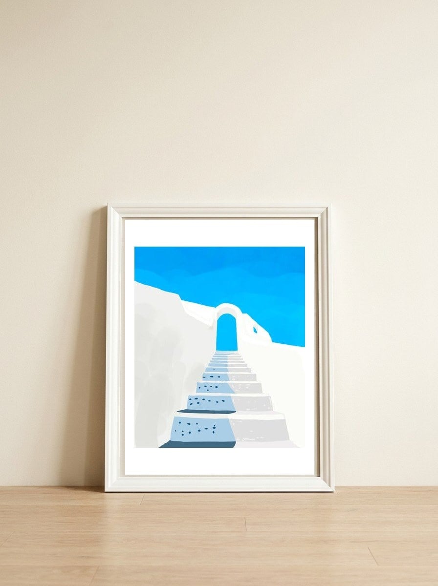 Trust Your Journey — framed, leaning against the wall
