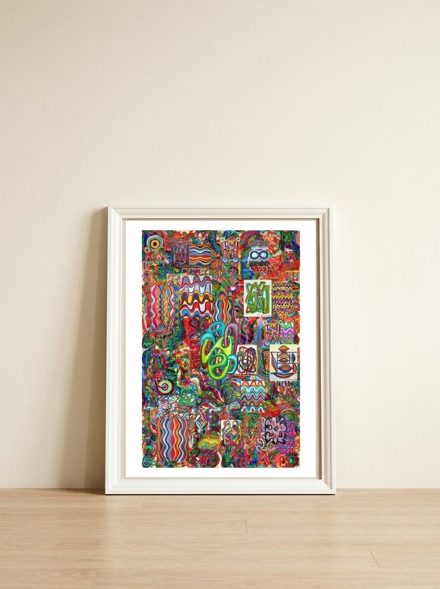 New Graffiti2022 371 — framed, leaning against the wall