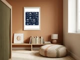 Mathematics and Geometry Pattern with protractors, mechanical pencils and erasers framed in a gentle room thumbnail