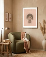 PoPoPoppy Head 0001 framed in a tender room thumbnail