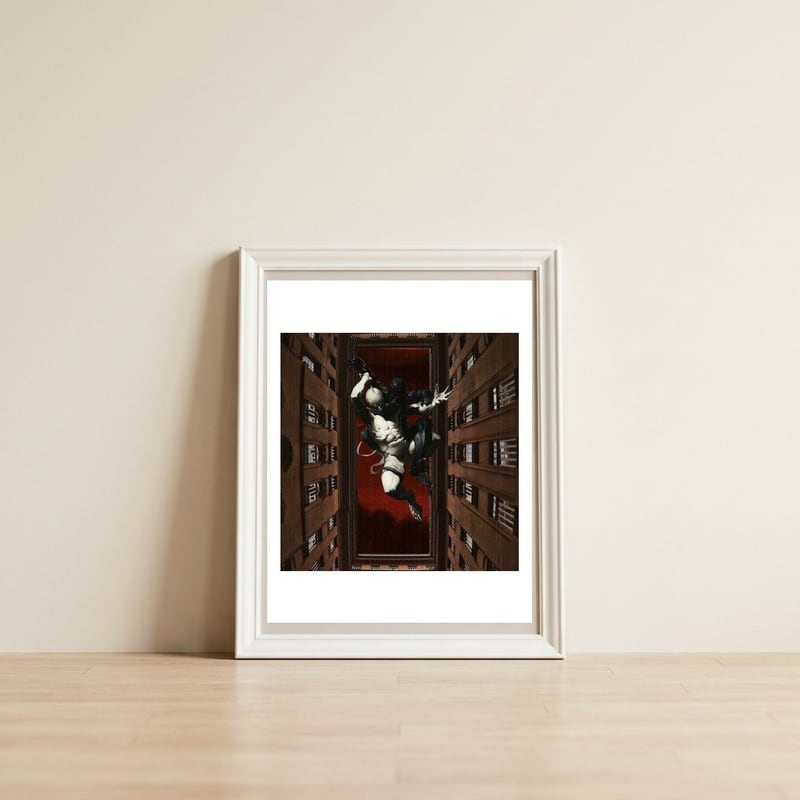 finale — framed, leaning against the wall