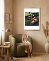 Green framed in a tender room thumbnail