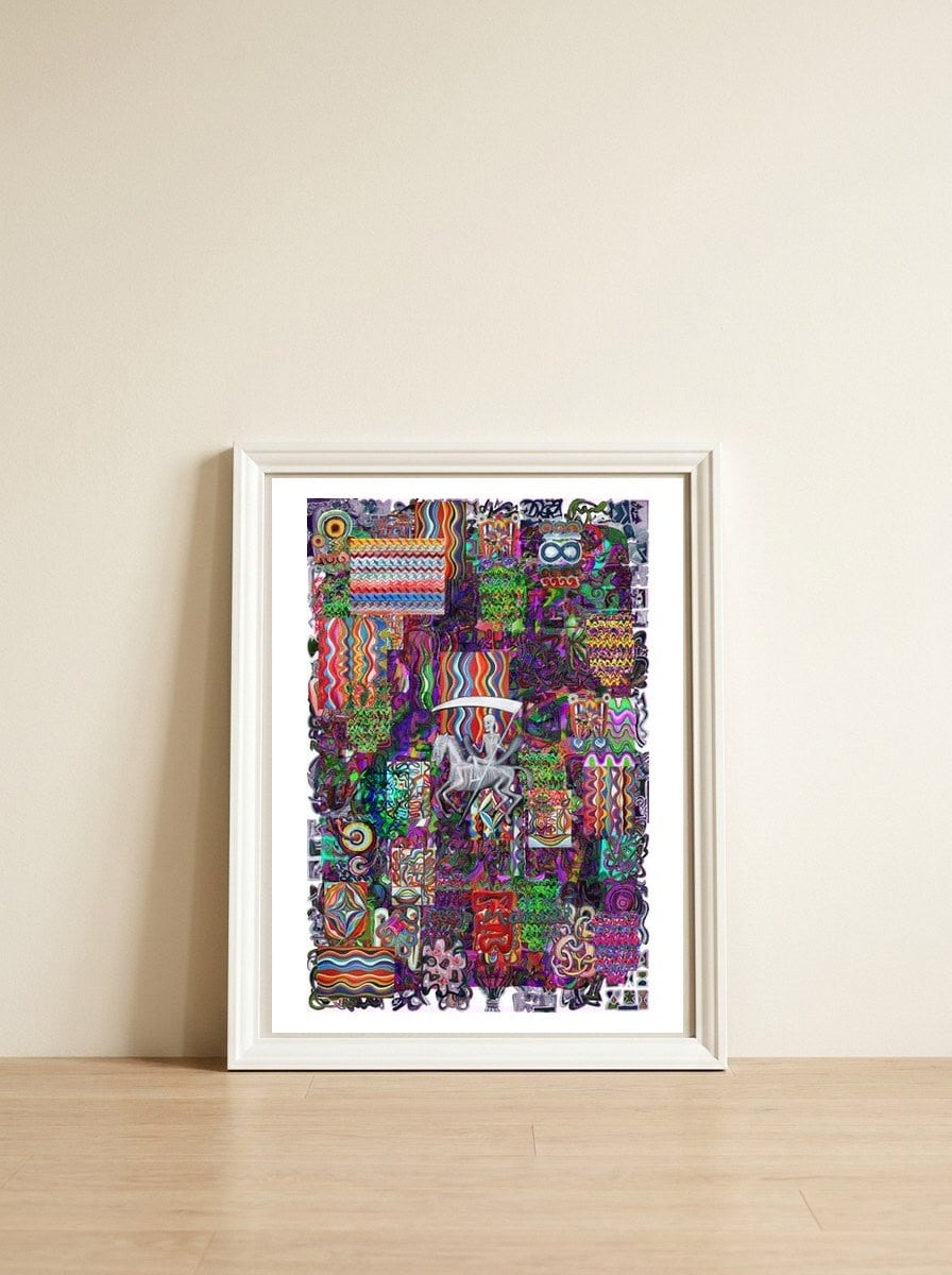 New Graffiti2022 481 — framed, leaning against the wall