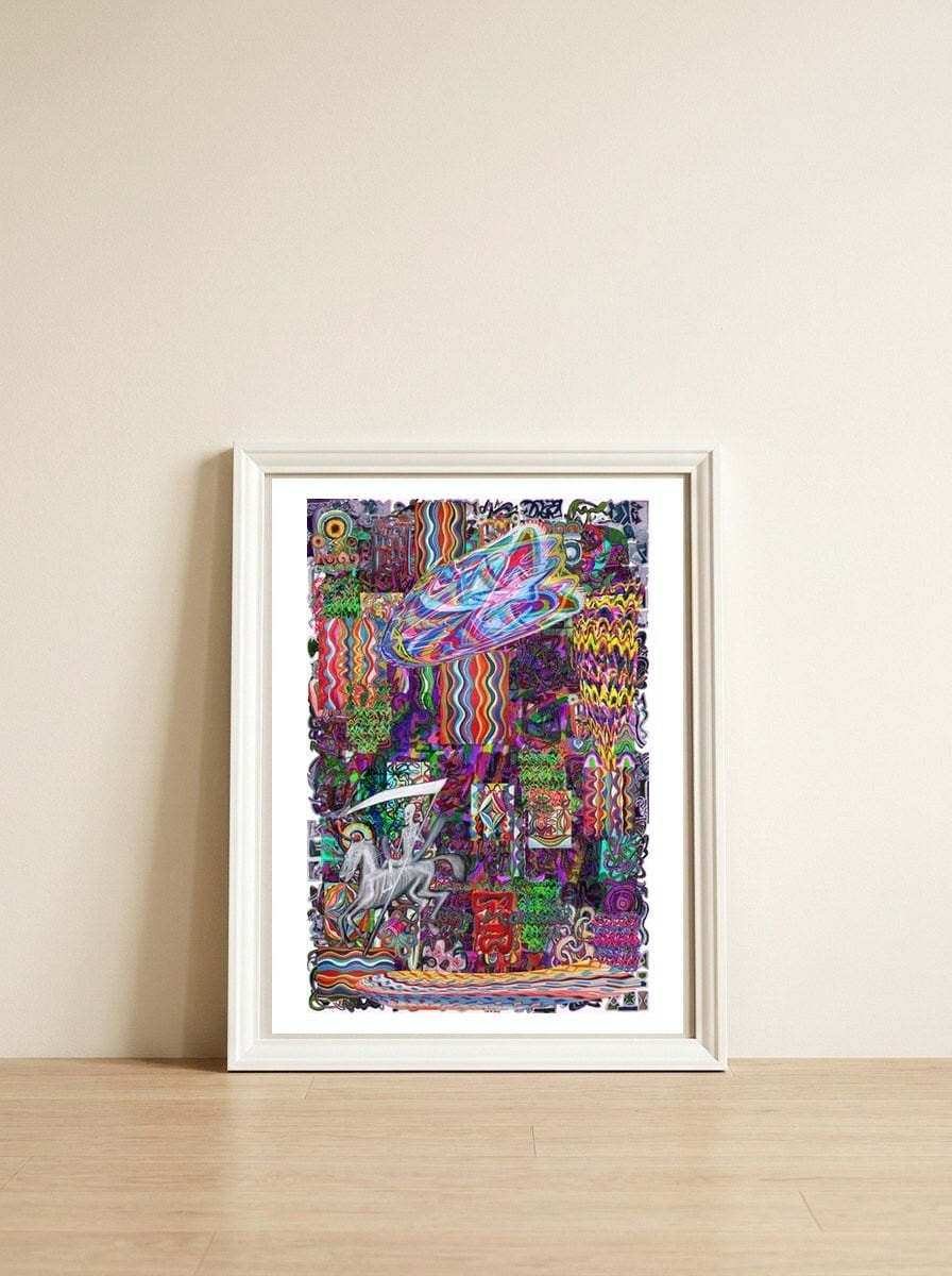New Graffiti2022 485 — framed, leaning against the wall