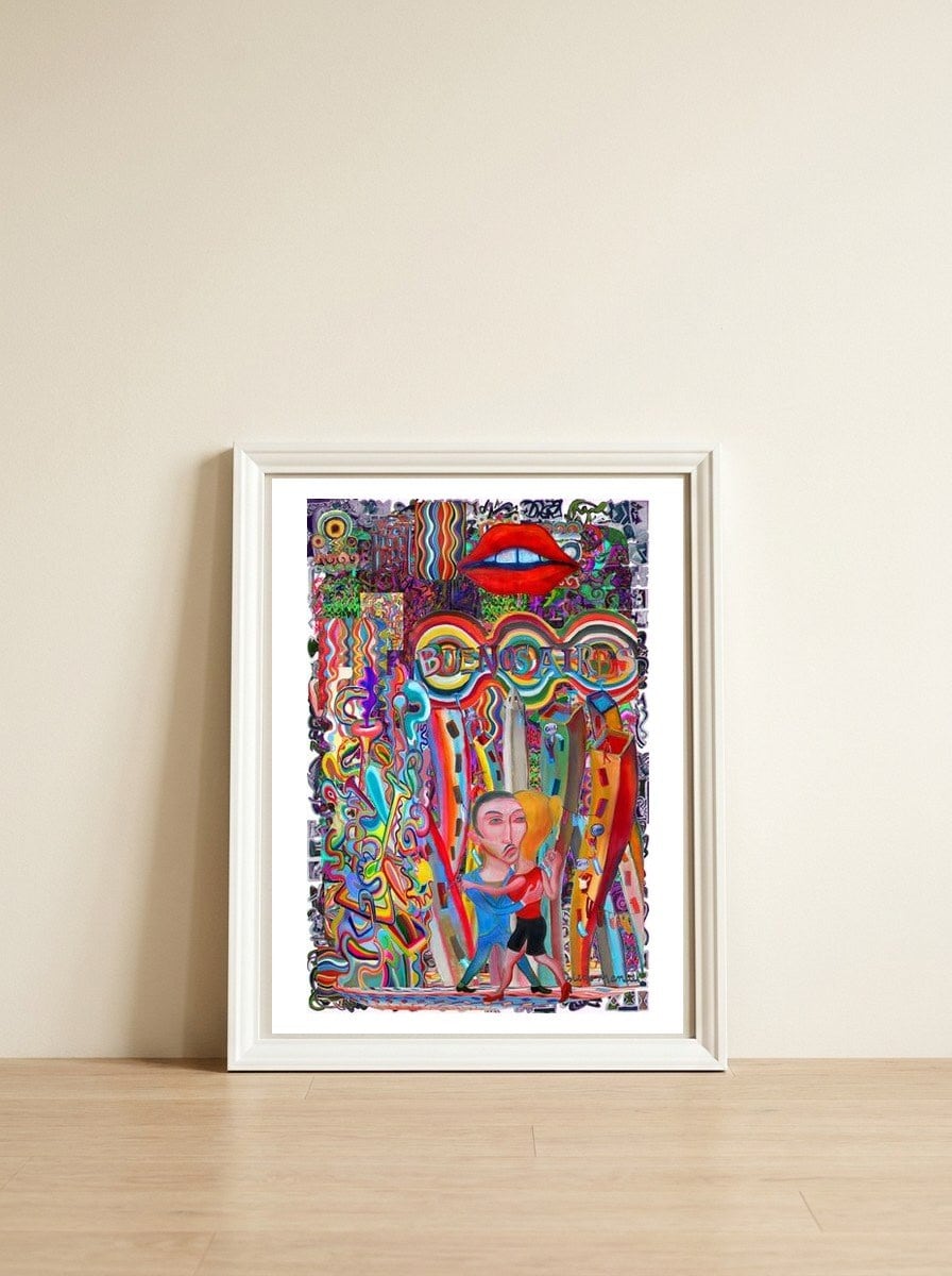 New Graffiti2022 492 — framed, leaning against the wall