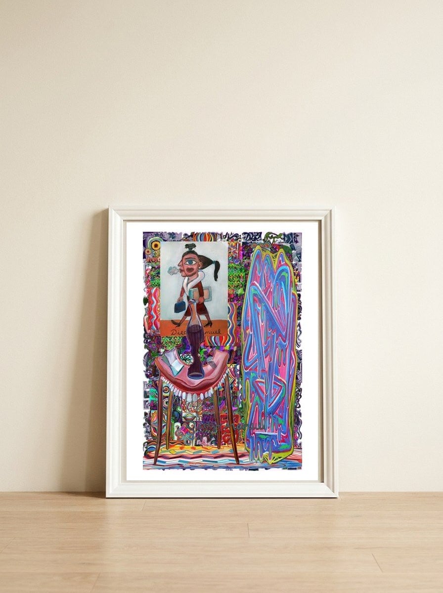 New Graffiti2022 496 — framed, leaning against the wall