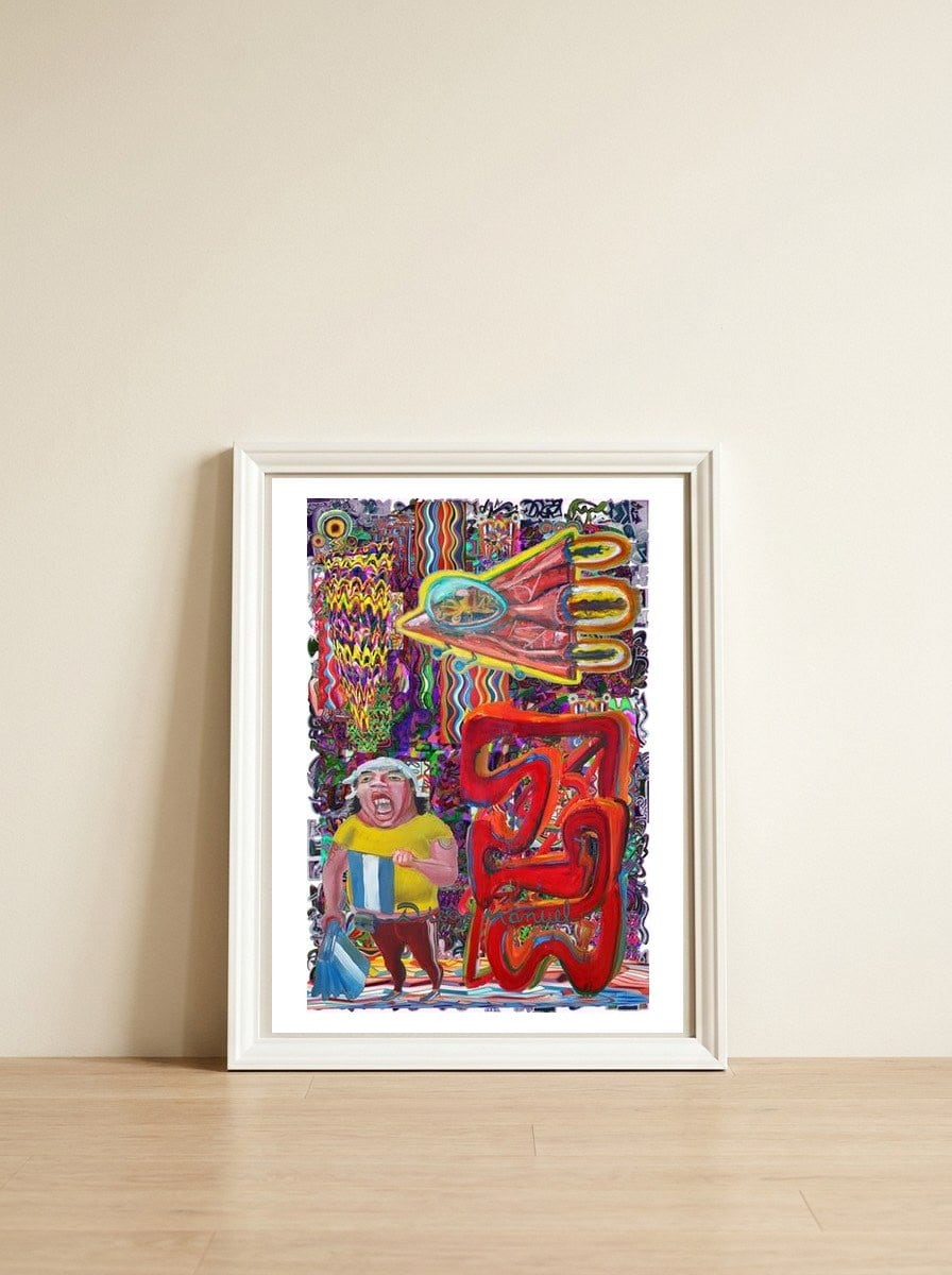 New Graffiti2022 504 — framed, leaning against the wall