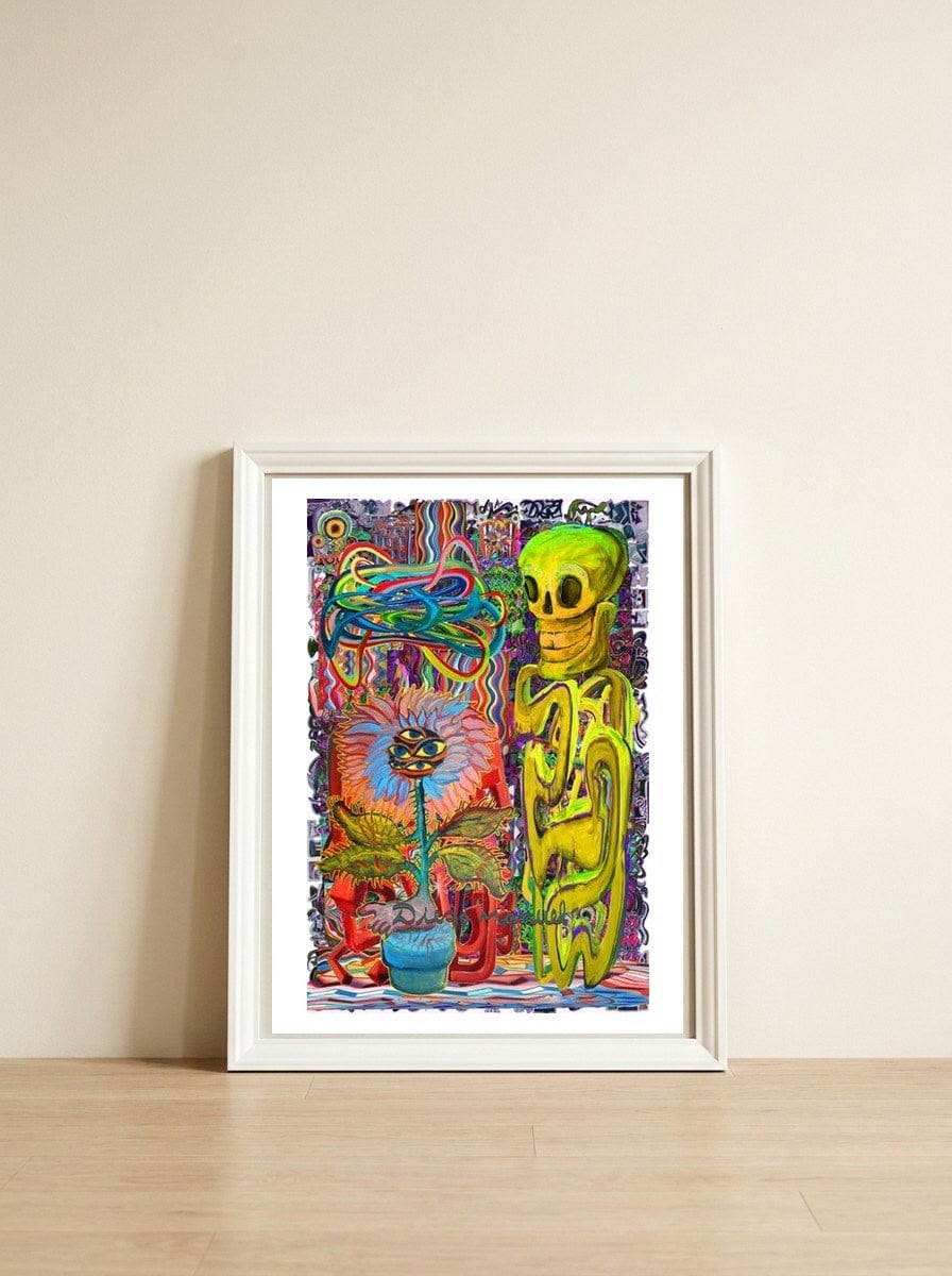 New Graffiti2022 526 — framed, leaning against the wall