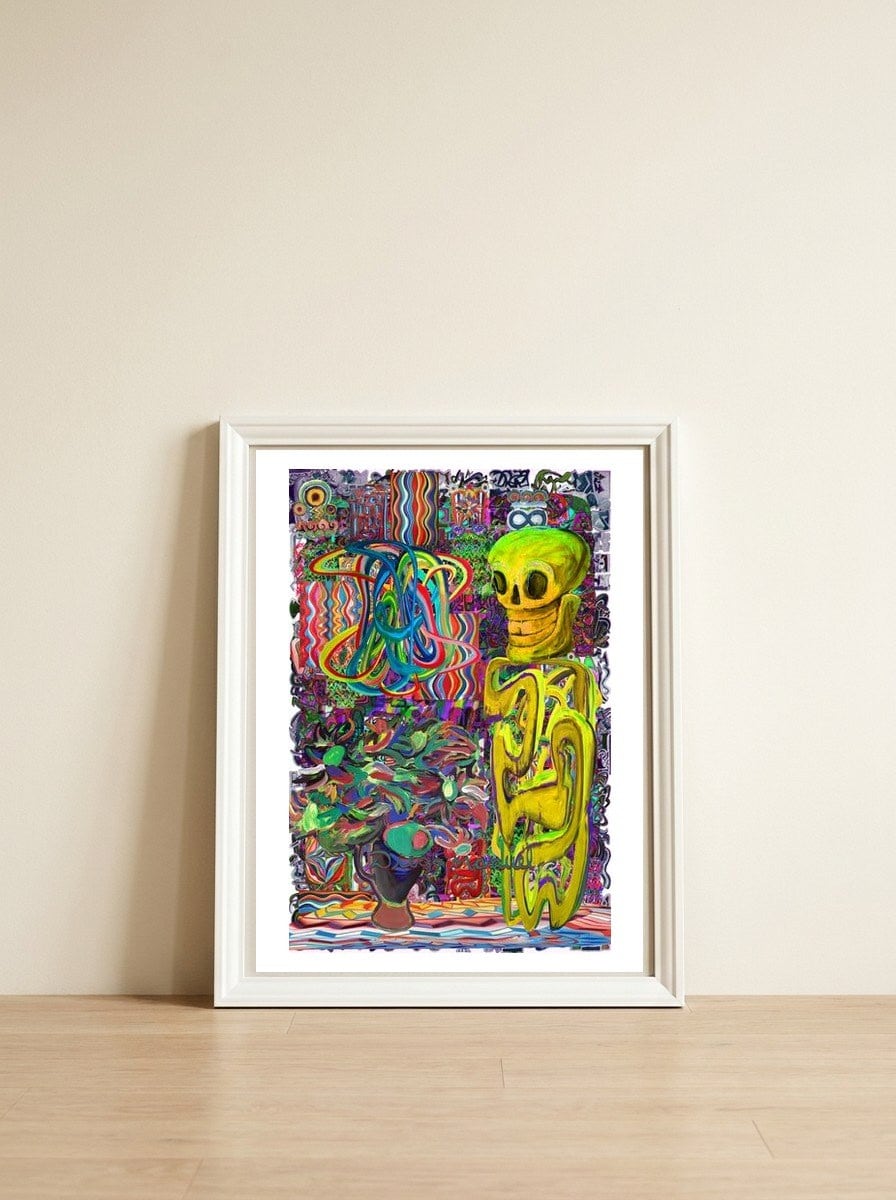 New Graffiti2022 533 — framed, leaning against the wall