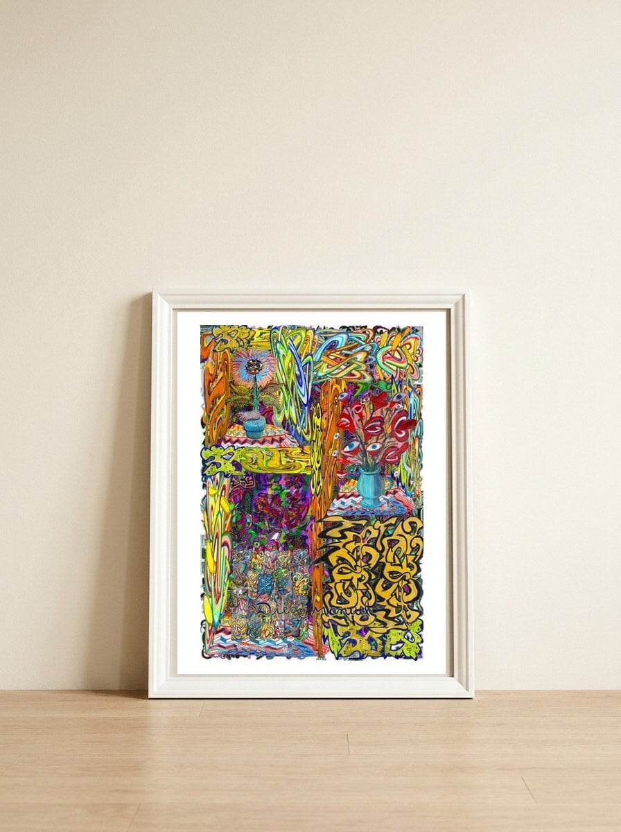 New Graffiti2022 577 — framed, leaning against the wall
