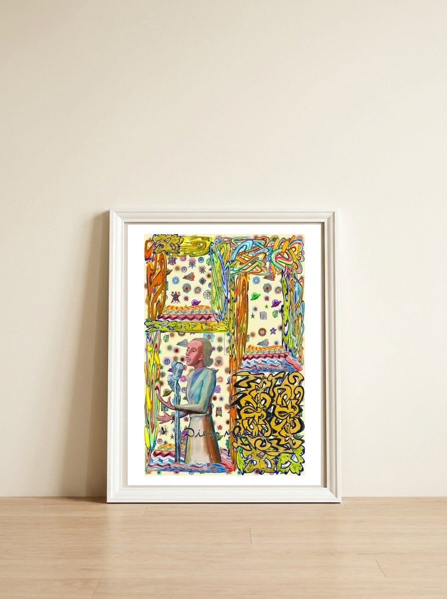 New Graffiti2022 595 — framed, leaning against the wall