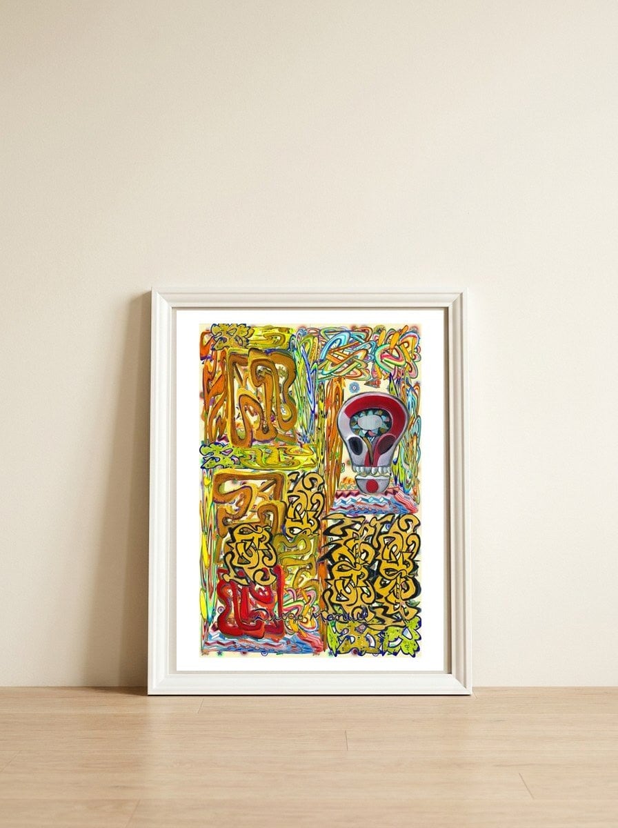 New Graffiti2022 603 — framed, leaning against the wall