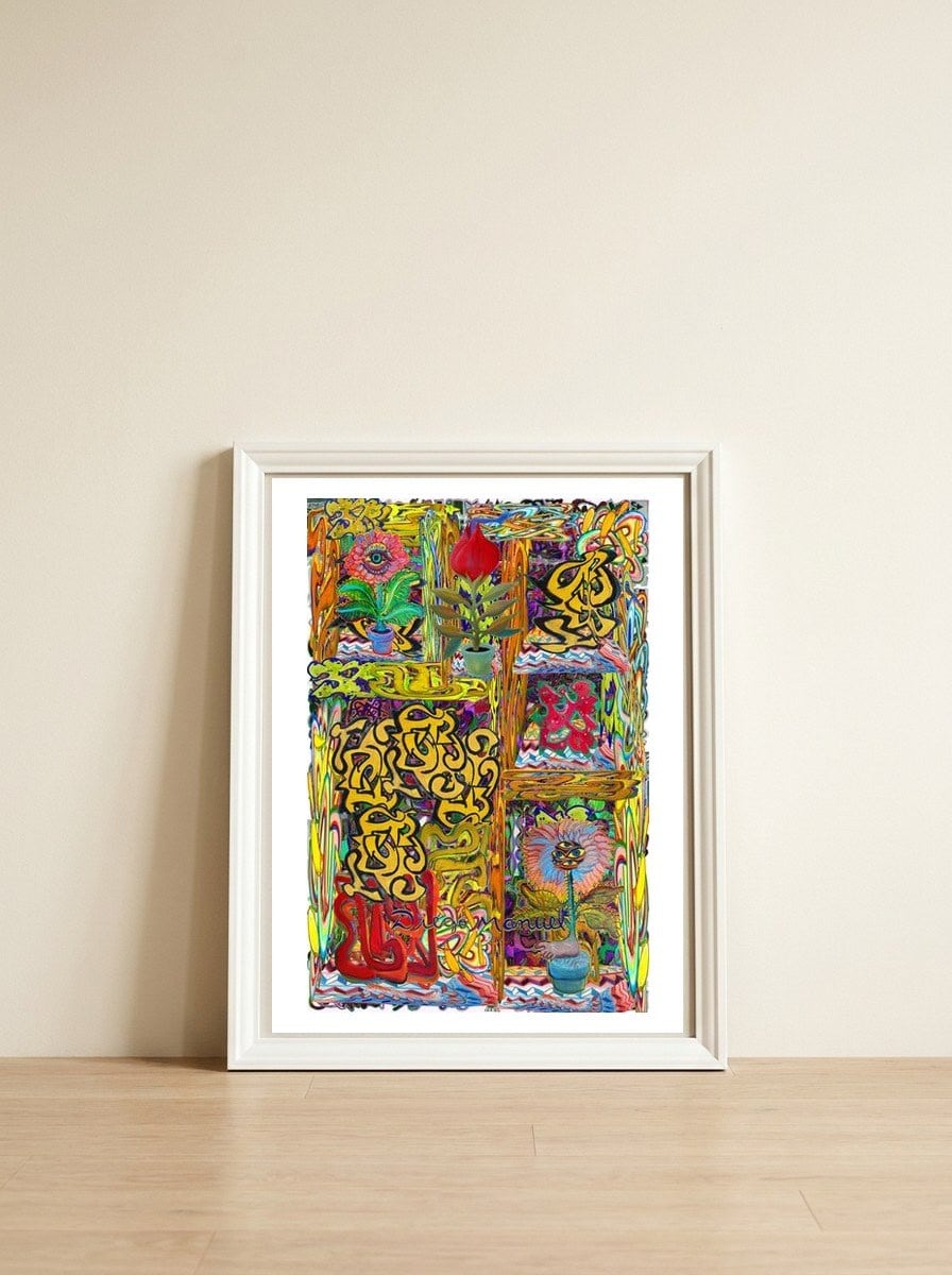 New Graffiti2022 618 — framed, leaning against the wall