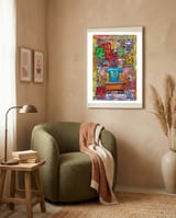 Oficina Del Cobrador 3 framed in a tender room thumbnail