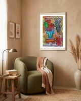Oficina Del Cobrador 4 framed in a tender room thumbnail
