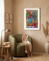 Oficina Del Cobrador 5 framed in a tender room thumbnail