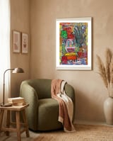Oficina Del Cobrador 7 framed in a tender room thumbnail