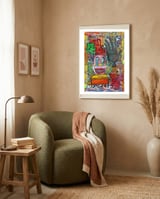 Oficina Del Cobrador 8 framed in a tender room thumbnail