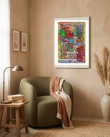 Oficina Del Cobrador 12 framed in a tender room thumbnail