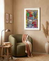 Oficina Del Cobrador 18 framed in a tender room thumbnail