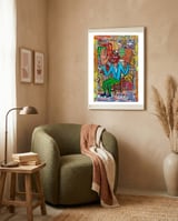 Oficina Del Cobrador 20 framed in a tender room thumbnail