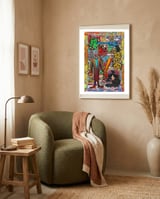 Oficina Del Cobrador 21 framed in a tender room thumbnail