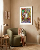 Oficina Del Cobrador 22 framed in a tender room thumbnail