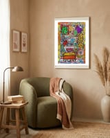 Oficina Del Cobrador 28 framed in a tender room thumbnail