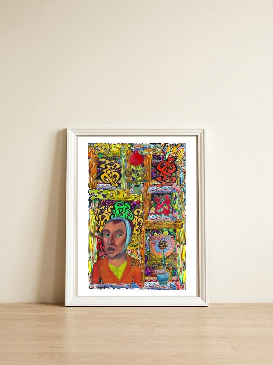New Graffiti2022 650 — framed, leaning against the wall